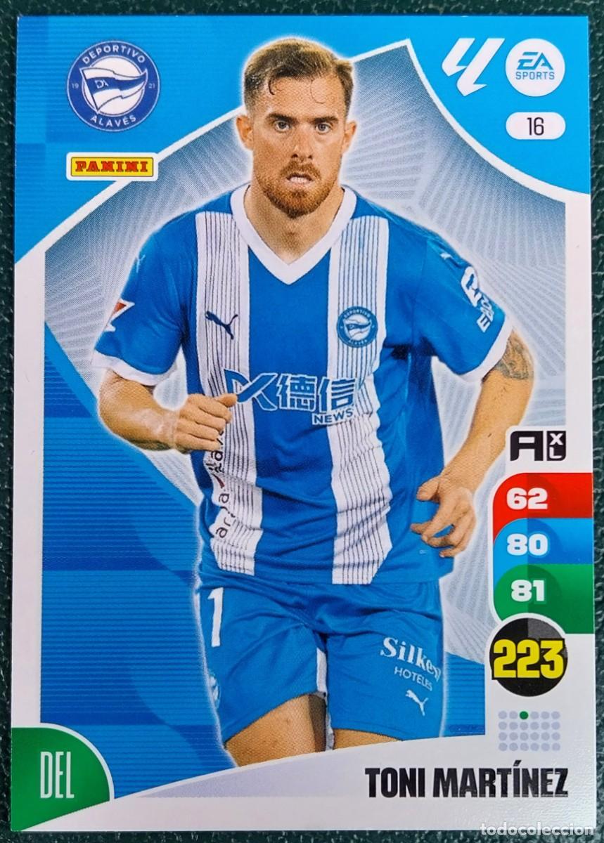 Cartes &agrave; collectionner de Football: 16 TONI MARTINEZ DEPORTIVO ALAVES FICHAS ALBUM ADRENALYN XL 2024 2025 24 25