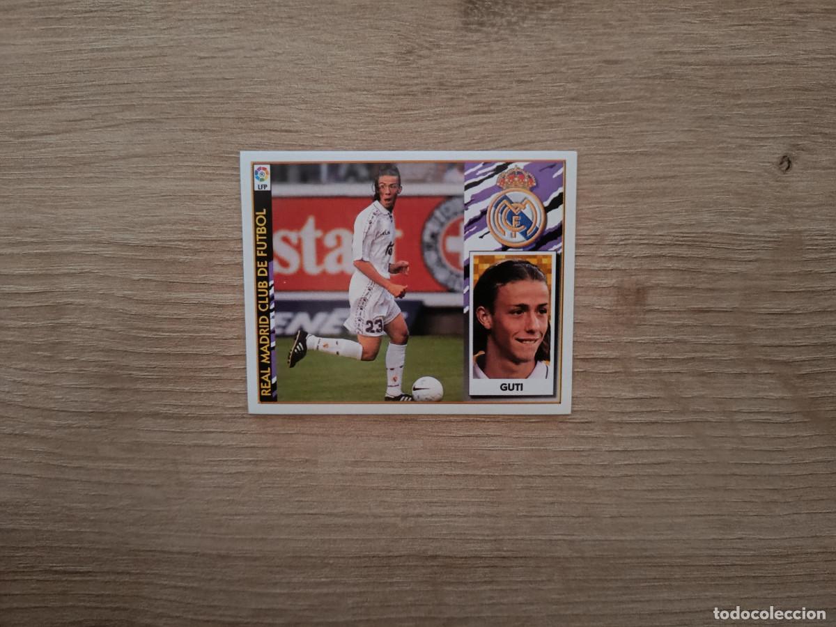 Cromos de F&uacute;tbol: CROMO DE FUTBOL LIGA ESTE GUTI REAL MADRID SIN PEGAR NUNCA PEGADO 97 98 1997 1998 D526