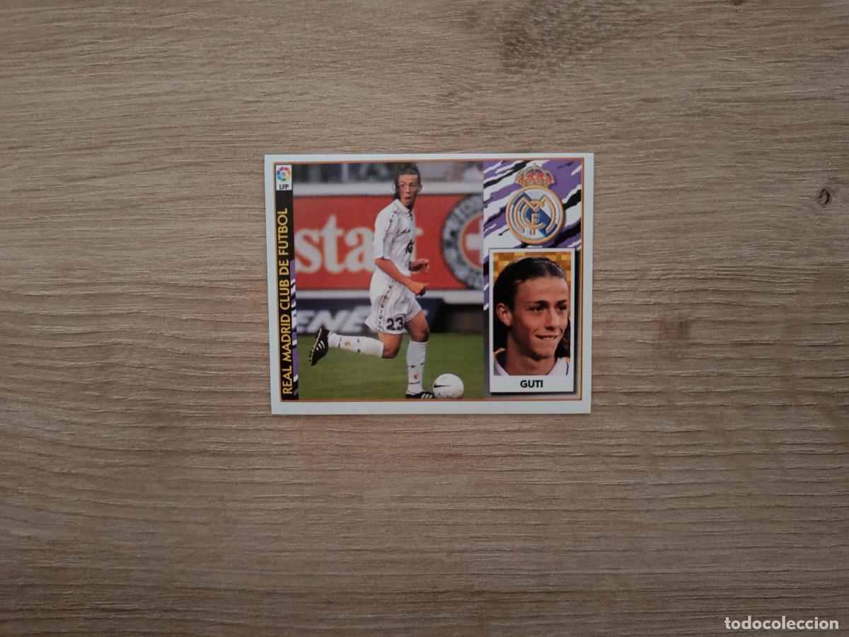 Cromos de F&uacute;tbol: CROMO DE FUTBOL LIGA ESTE GUTI REAL MADRID SIN PEGAR NUNCA PEGADO 97 98 1997 1998 D526