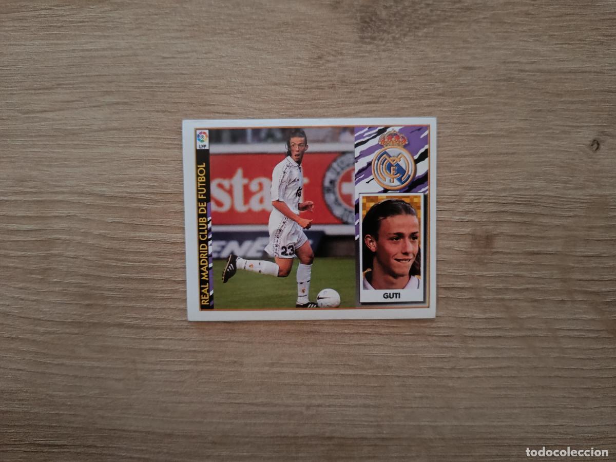 Cromos de F&uacute;tbol: CROMO DE FUTBOL LIGA ESTE GUTI REAL MADRID SIN PEGAR NUNCA PEGADO 97 98 1997 1998 D526