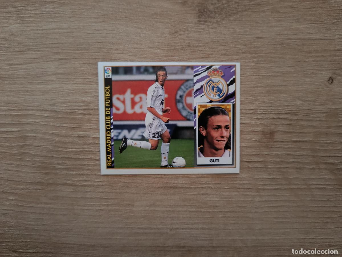 Cromos de F&uacute;tbol: CROMO DE FUTBOL LIGA ESTE GUTI REAL MADRID SIN PEGAR NUNCA PEGADO 97 98 1997 1998 D526