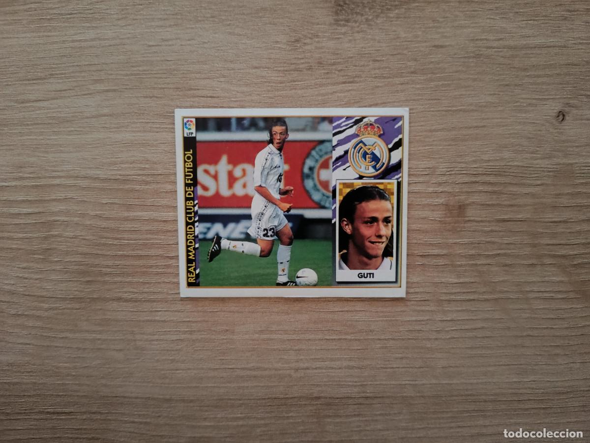 Cromos de F&uacute;tbol: CROMO DE FUTBOL LIGA ESTE GUTI REAL MADRID SIN PEGAR NUNCA PEGADO 97 98 1997 1998 D526