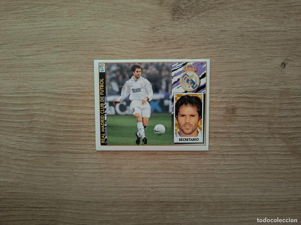Figurine di Calcio: CROMO DE FUTBOL LIGA ESTE SECRETARIO REAL MADRID SIN PEGAR NUNCA PEGADO 97 98 1997 1998 D526