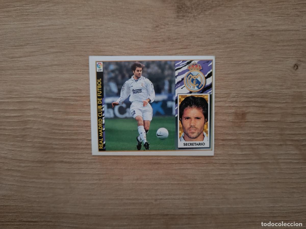 Figurine di Calcio: CROMO DE FUTBOL LIGA ESTE SECRETARIO REAL MADRID SIN PEGAR NUNCA PEGADO 97 98 1997 1998 D526