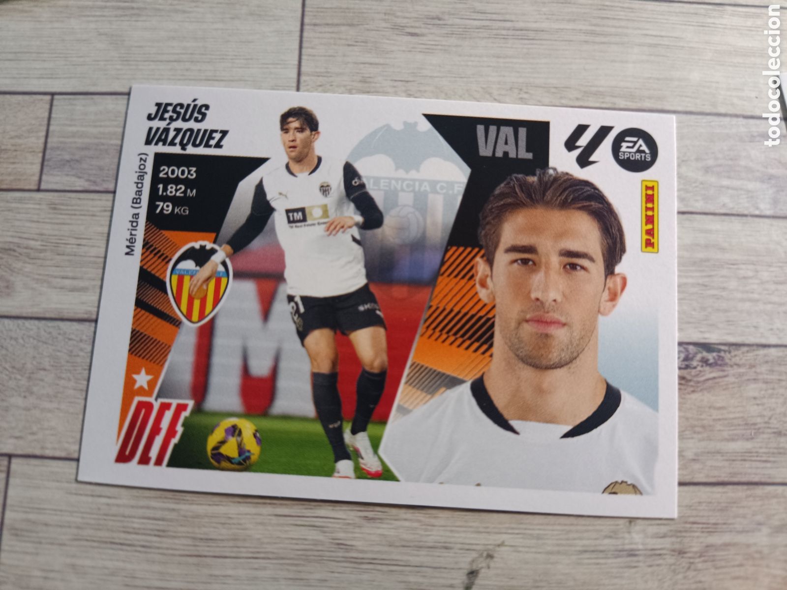 Cartes &agrave; collectionner de Football: 9B JESUS VAZQUEZ 9 B VALENCIA LIGA ESTE 2025 2026 PANINI 25 26