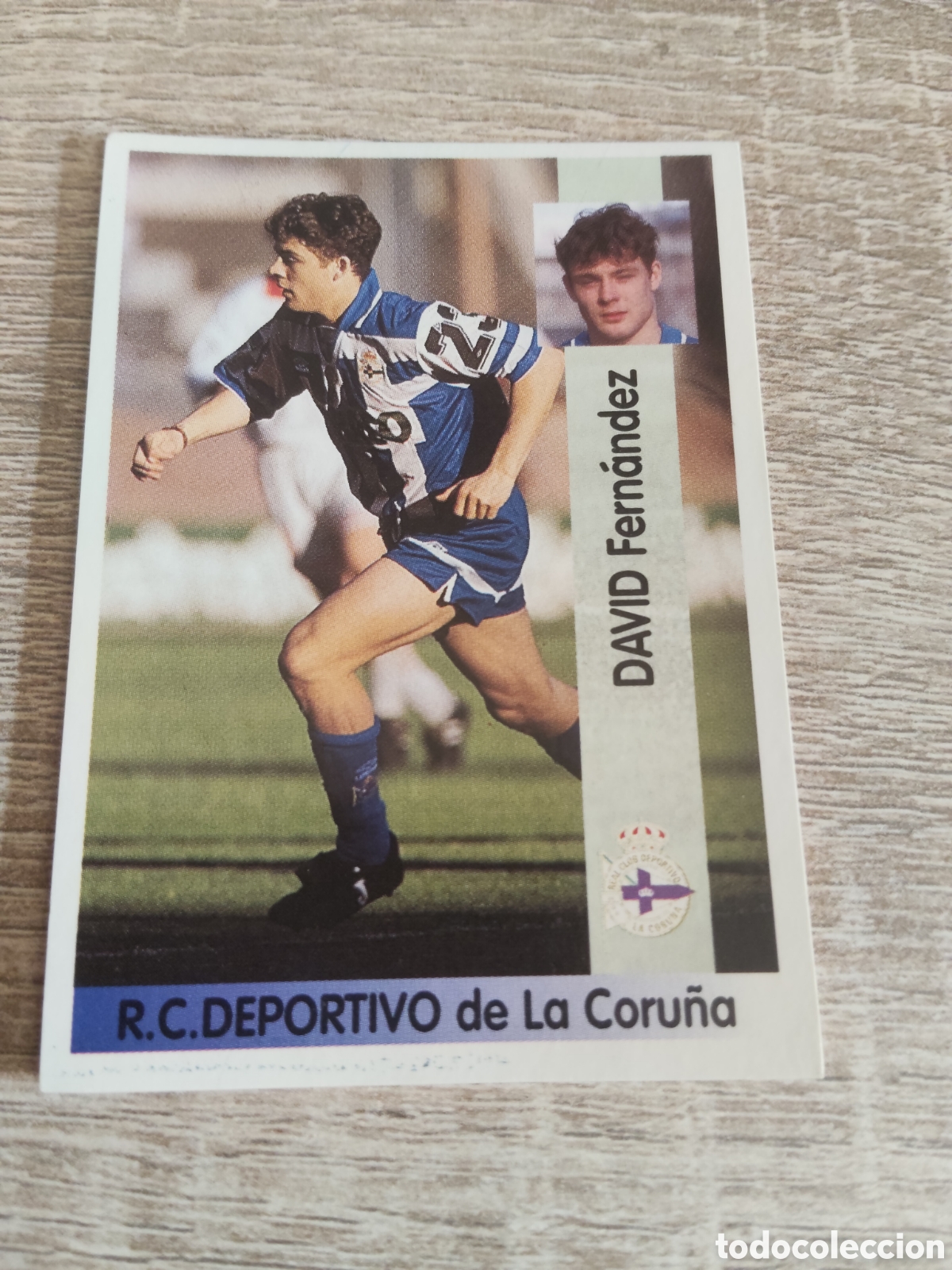 Cartes &agrave; collectionner de Football: Panini liga 1996 1997 96 97 143 David Deportivo de la Coru&ntilde;a