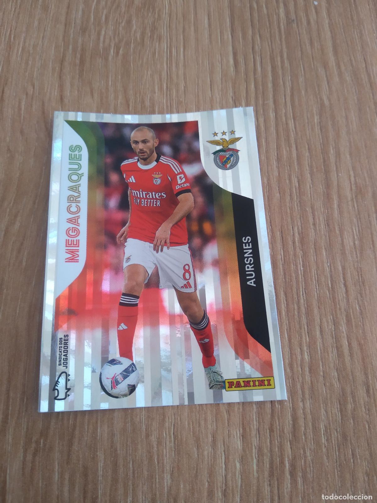 Cartes &agrave; collectionner de Football: 364 AURSNES BENFICA CROMO FUTBOL PANINI PORTUGAL 25-26 FUTEBOL LIGA BETCLIC 2025-2026