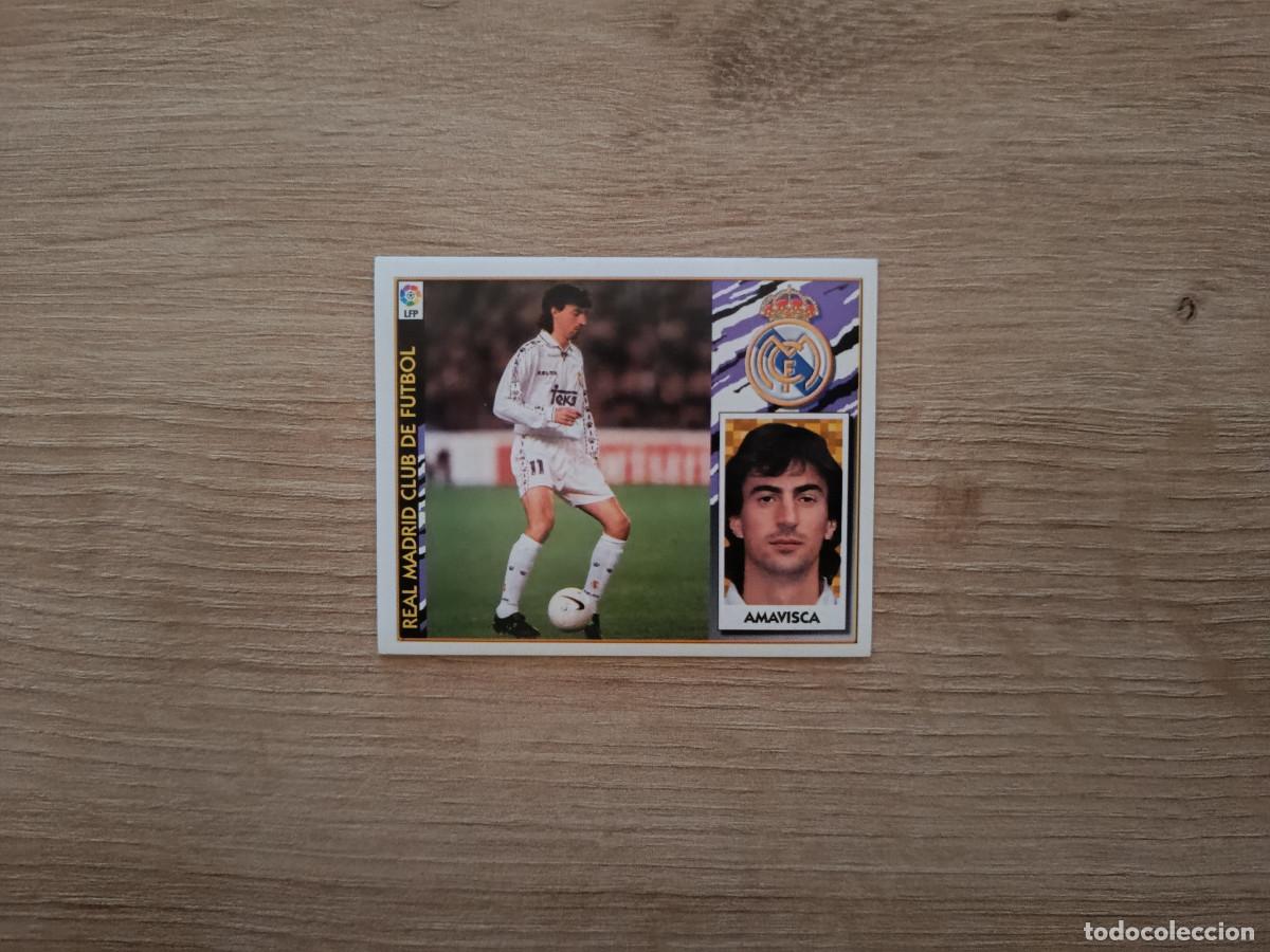 Fu&szlig;ball-Sticker: CROMO DE FUTBOL LIGA ESTE AMAVISCA REAL MADRID SIN PEGAR NUNCA PEGADO 97 98 1997 1998 D526