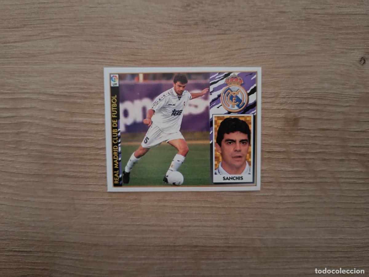 Fu&szlig;ball-Sticker: CROMO DE FUTBOL LIGA ESTE SANCHIS REAL MADRID SIN PEGAR NUNCA PEGADO 97 98 1997 1998 D526