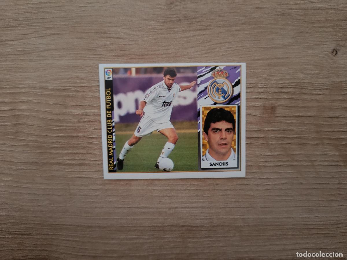 Fu&szlig;ball-Sticker: CROMO DE FUTBOL LIGA ESTE SANCHIS REAL MADRID SIN PEGAR NUNCA PEGADO 97 98 1997 1998 D526