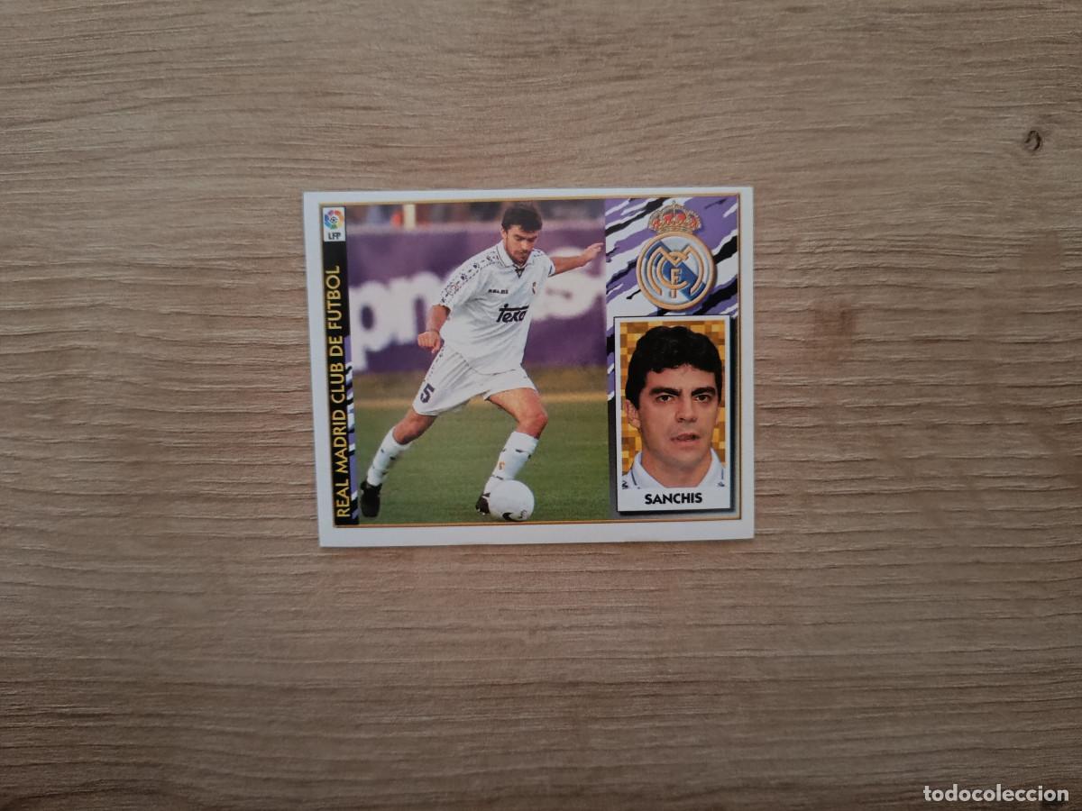 Fu&szlig;ball-Sticker: CROMO DE FUTBOL LIGA ESTE SANCHIS REAL MADRID SIN PEGAR NUNCA PEGADO 97 98 1997 1998 D526