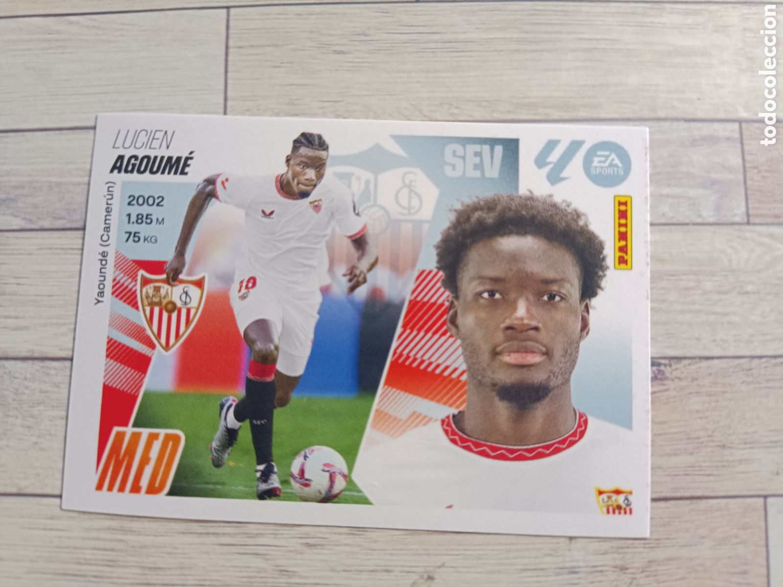 Cromos de F&uacute;tbol: 13 AGOUME SEVILLA LIGA ESTE 2025 2026 PANINI 25 26