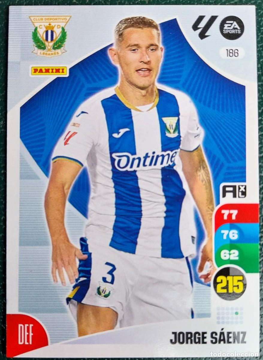 Fu&szlig;ball-Sticker: 186 JORGE SAENZ CD LEGANES FICHAS ALBUM ADRENALYN XL 2024 2025 24 25