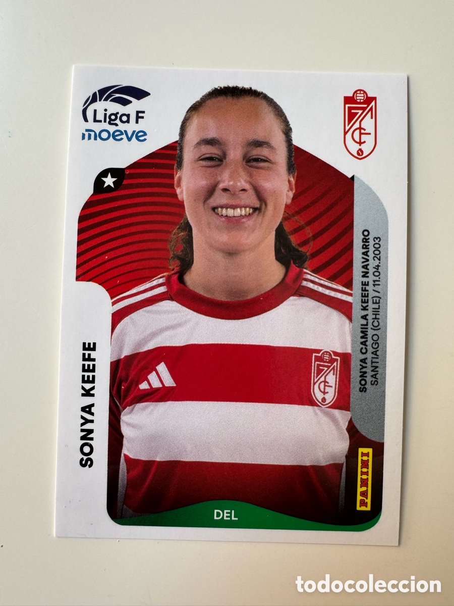 Cromos de F&uacute;tbol: PANINI LIGA F FEMENINA 2025-2026 25-26 &ndash; Sonya Keefe Granada CF N&ordm; 221
