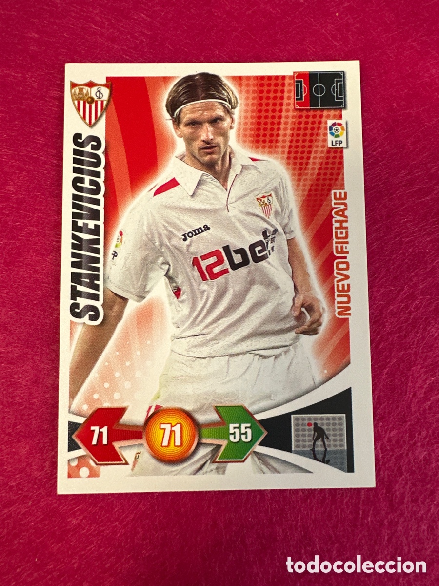 Cromos de Futebol: STANKEVICIUS (SEVILLA) NUEVO FICHAJE ADRENALYN LIGA 2009-2010 09 10 PANINI TRADING CARD
