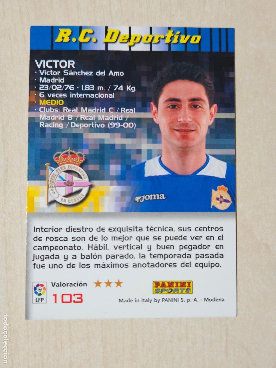 Cromos de F&uacute;tbol: CROMO N&ordm; 103 VICTOR - MEGACRACKS 2004 05 - DEPORTIVO DE LA CORU&Ntilde;A