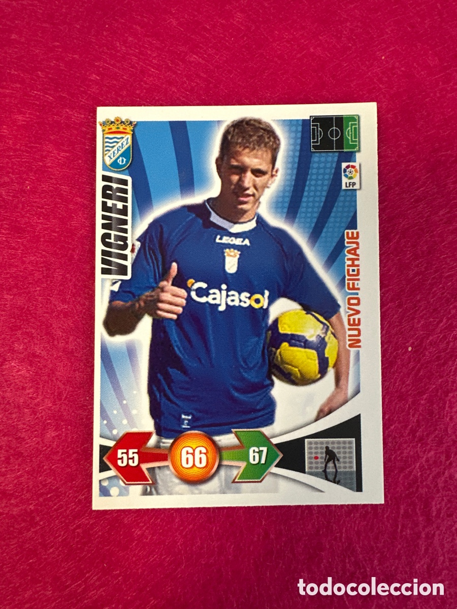 Cromos de Futebol: VIGNERI (XEREZ) NUEVO FICHAJE ADRENALYN LIGA 2009-2010 09 10 PANINI TRADING CARD