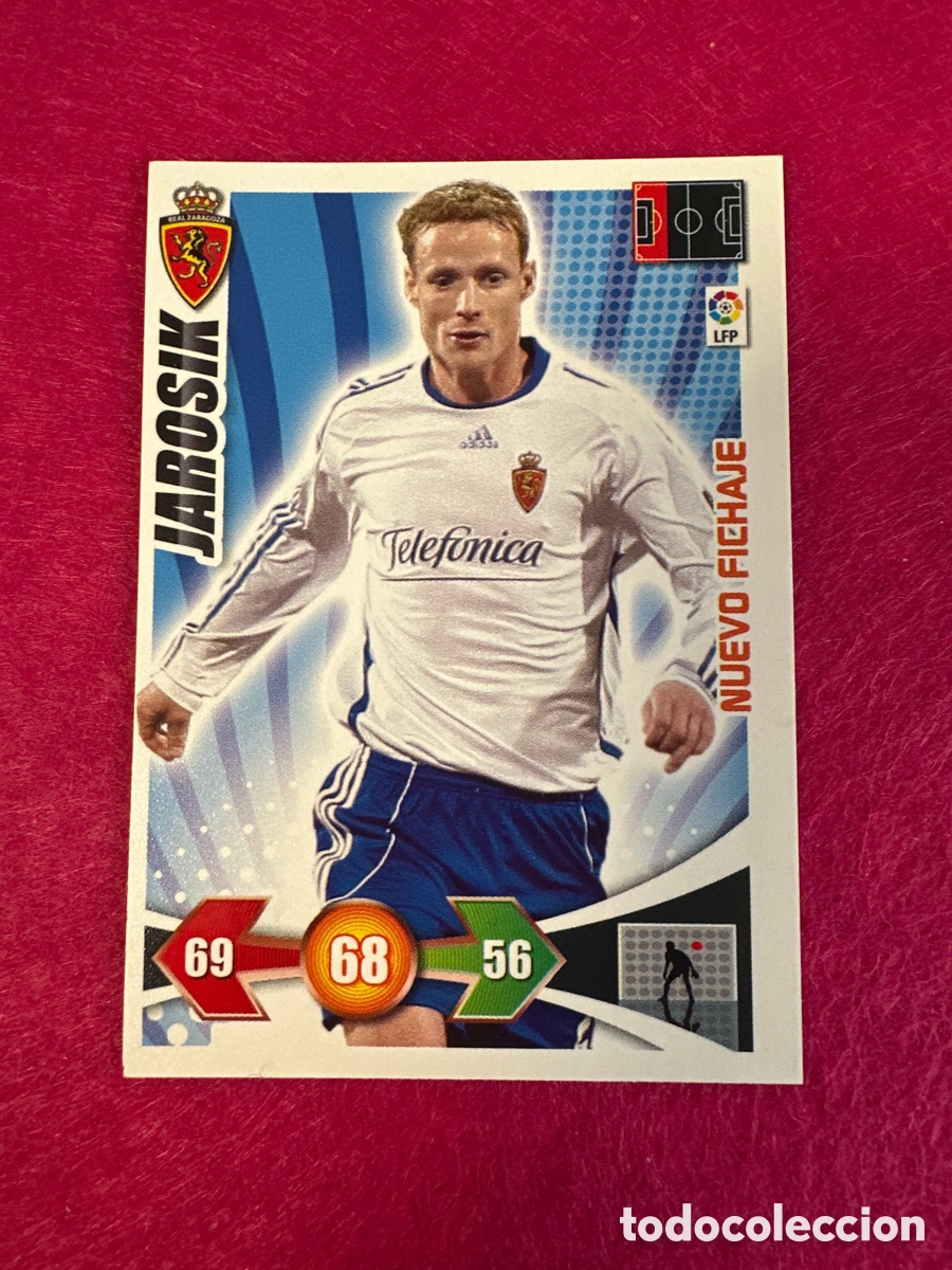 Football Stickers: JAROSIK (R.ZARAGOZA) NUEVO FICHAJE ADRENALYN LIGA 2009-2010 09 10 PANINI TRADING CARD