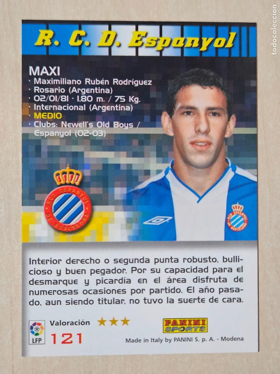 Football Stickers: CROMO N&ordm; 121 MAXI - MEGACRACKS 2004 05 - ESPANYOL