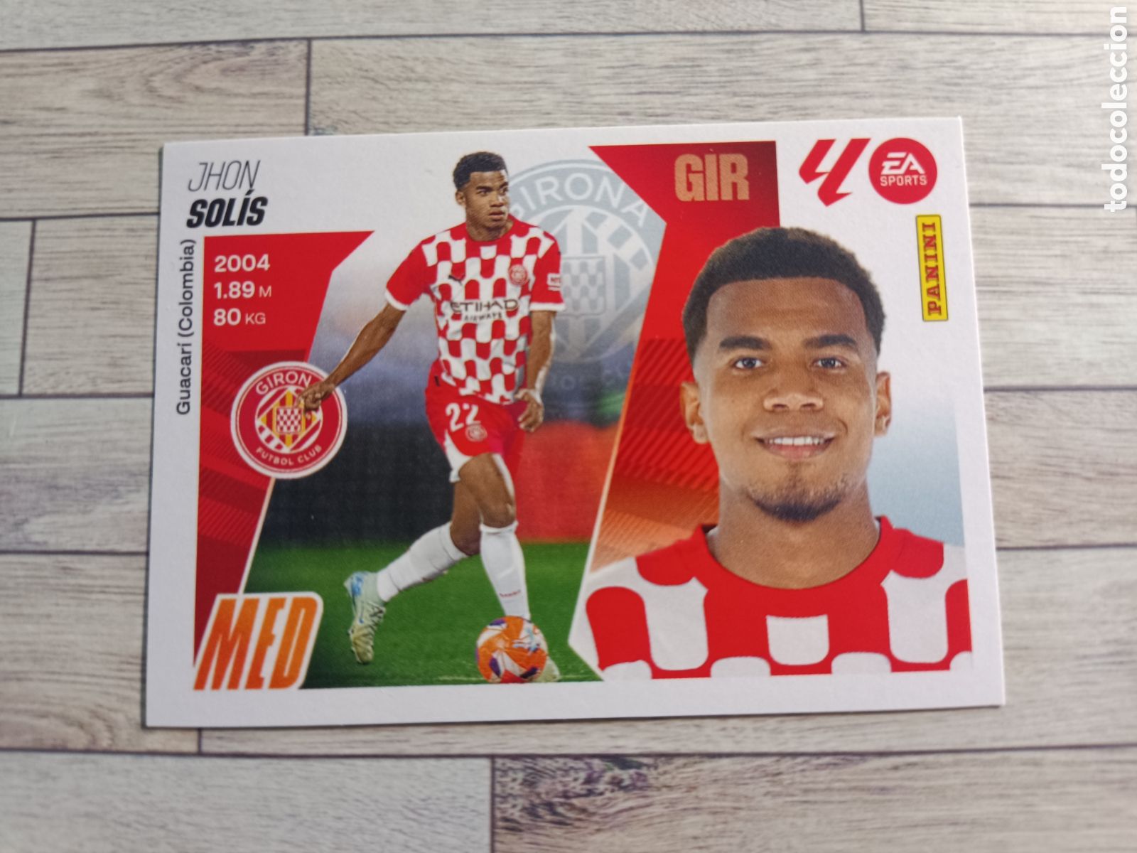 Football Stickers: 11 SOLIS GIRONA LIGA ESTE 2025 2026 PANINI 25 26