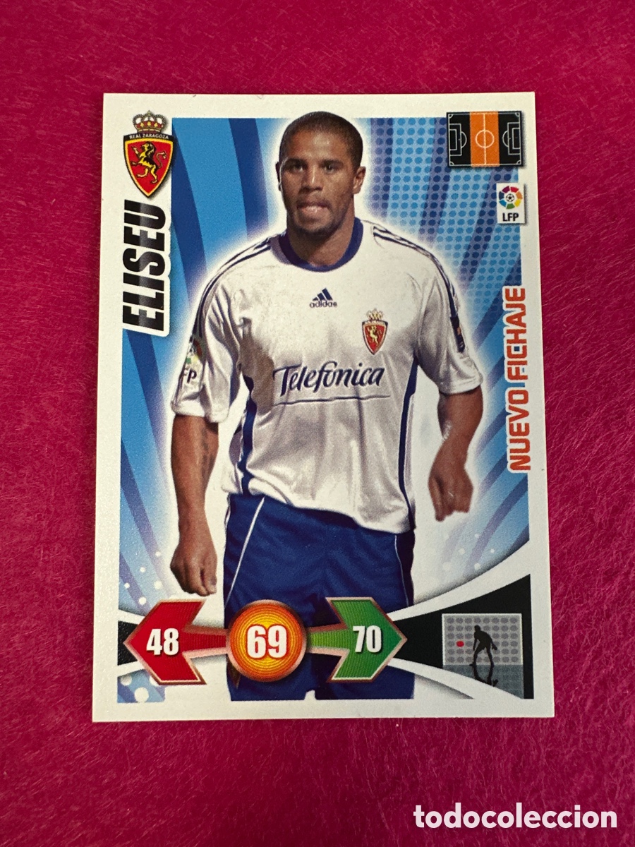 Cromos de F&uacute;tbol: ELISEU (R.ZARAGOZA) NUEVO FICHAJE ADRENALYN LIGA 2009-2010 09 10 PANINI TRADING CARD