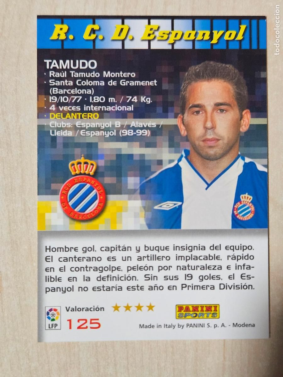 Cromos de F&uacute;tbol: CROMO N&ordm; 125 TAMUDO - MEGACRACKS 2004 05 - ESPANYOL