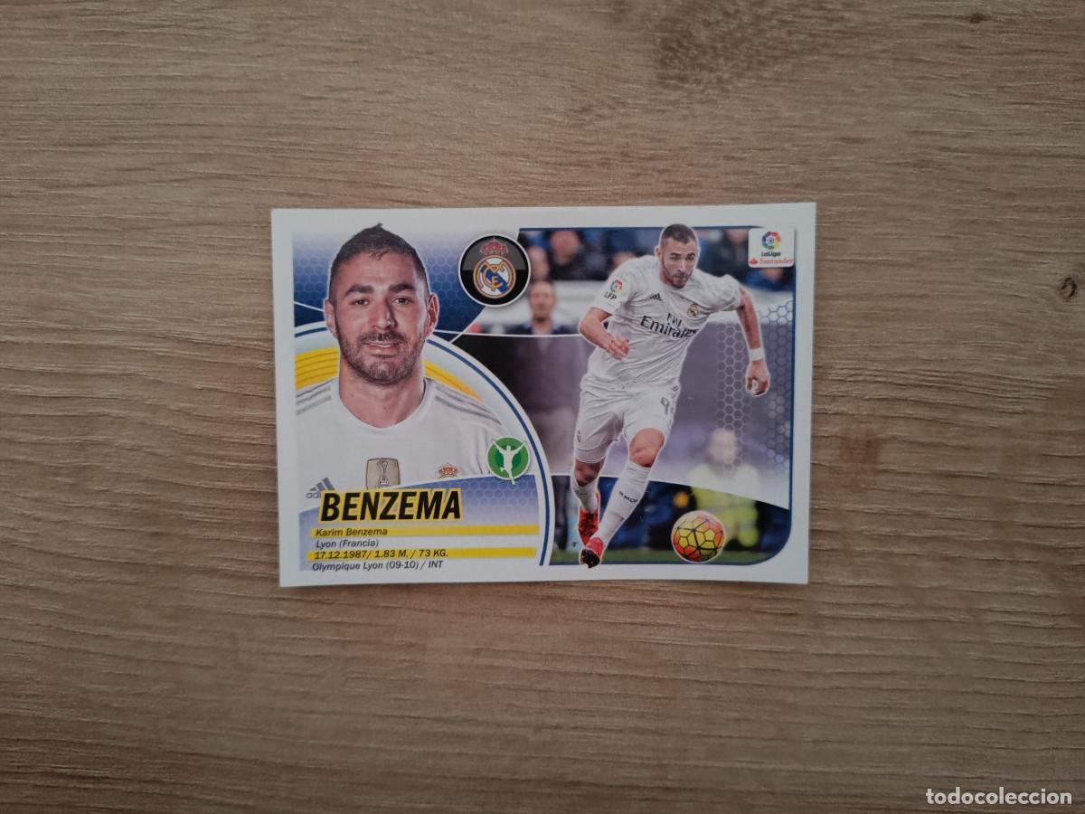 Cromos de F&uacute;tbol: CROMO DE FUTBOL LIGA ESTE BENZEMA REAL MADRID SIN PEGAR NUNCA PEGADO 16 17 2016 2017 D526