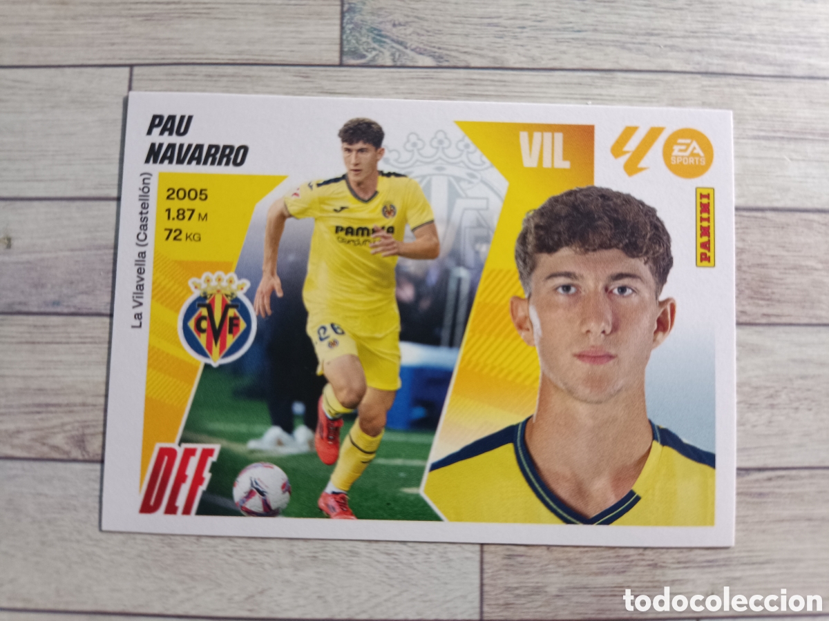 Cromos de F&uacute;tbol: 5 PAU NAVARRO VILLARREAL LIGA ESTE 2025 2026 PANINI 25 26