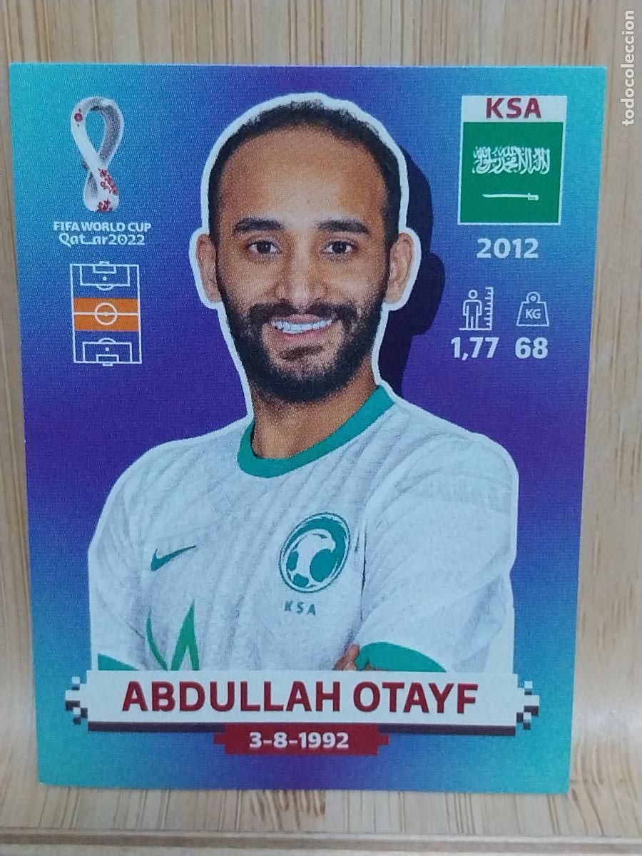 Cromos de F&uacute;tbol: OTAYF ARABIA SAUDI KSA 17 QATAR 2022 PANINI CROMO SIN PEGAR NUNCA ORIGINAL