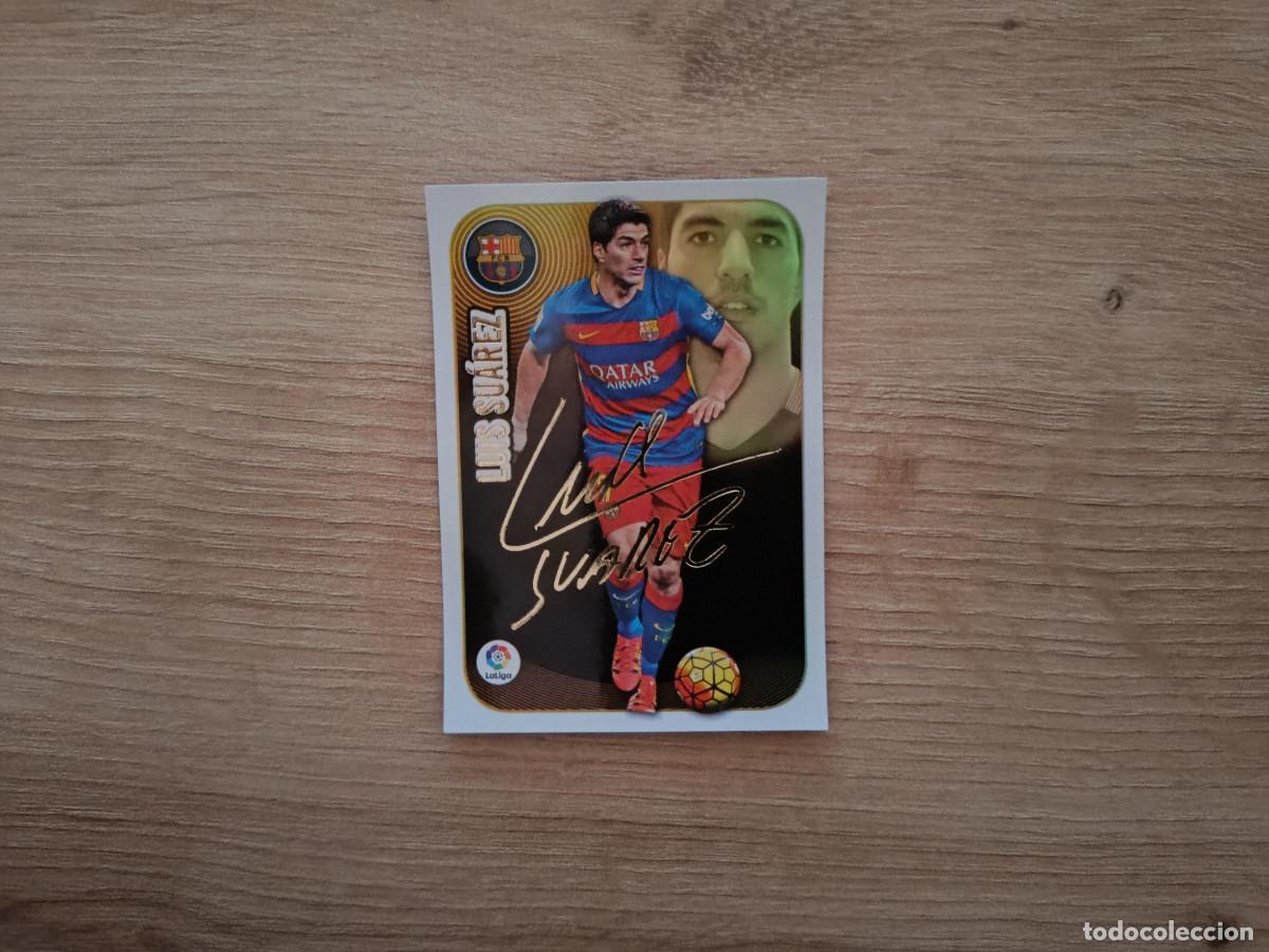 Cromos de F&uacute;tbol: CROMO DE FUTBOL LIGA ESTE SUAREZ SERIE ORO BARCELONA SIN PEGAR NUNCA PEGADO 16 17 2016 2017 D526