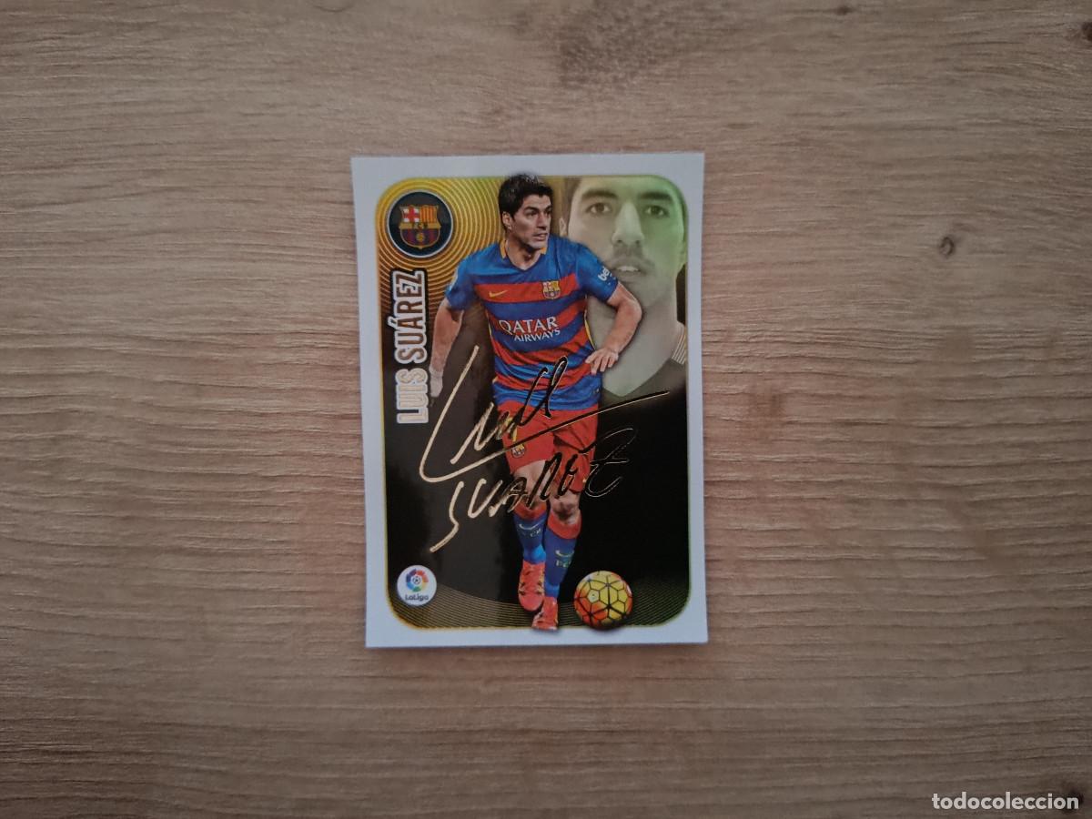 Cromos de F&uacute;tbol: CROMO DE FUTBOL LIGA ESTE SUAREZ SERIE ORO BARCELONA SIN PEGAR NUNCA PEGADO 16 17 2016 2017 D526