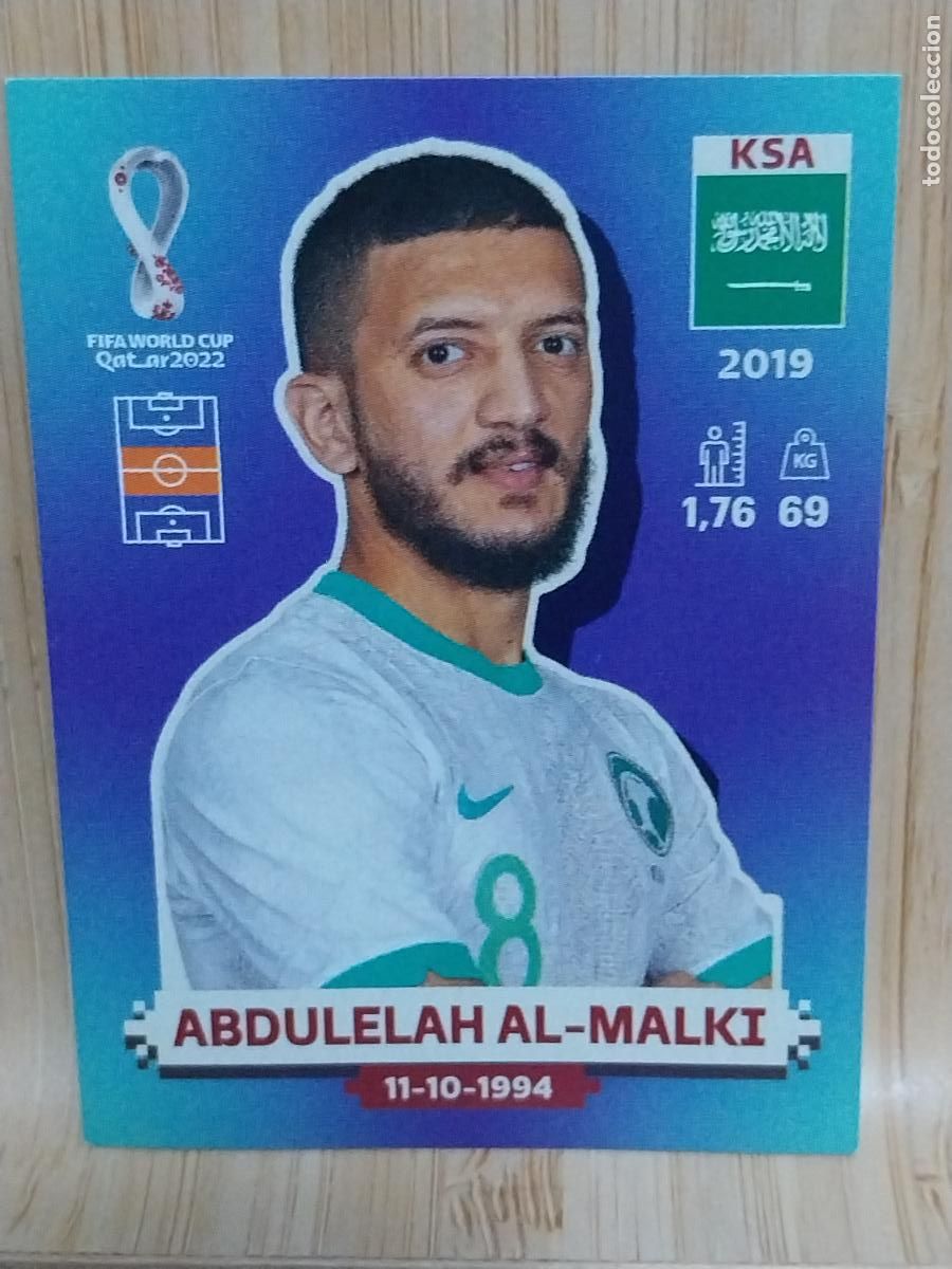 Cromos de F&uacute;tbol: MALKI ARABIA SAUDI KSA 13 QATAR 2022 PANINI CROMO SIN PEGAR NUNCA ORIGINAL
