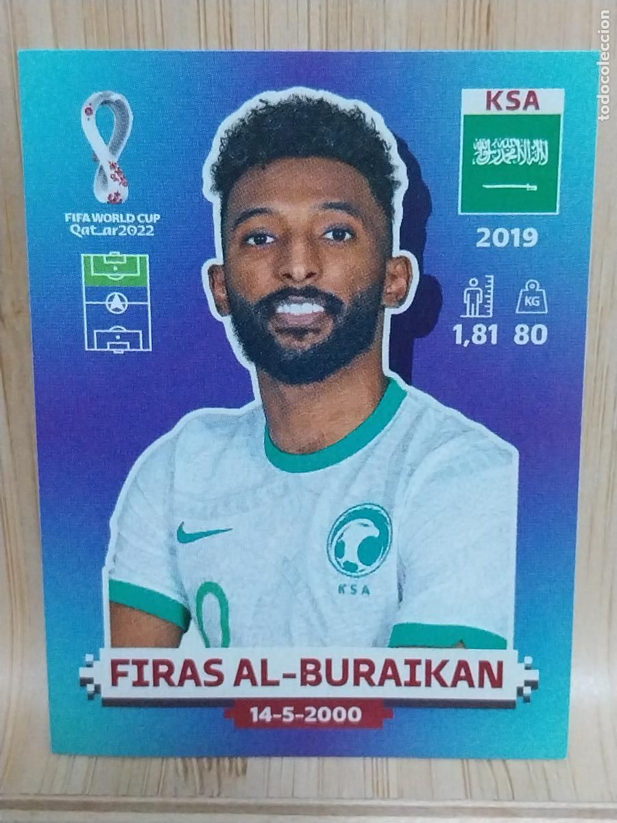 Cromos de F&uacute;tbol: BURAIKAN ARABIA SAUDI KSA 18 QATAR 2022 PANINI CROMO SIN PEGAR NUNCA ORIGINAL