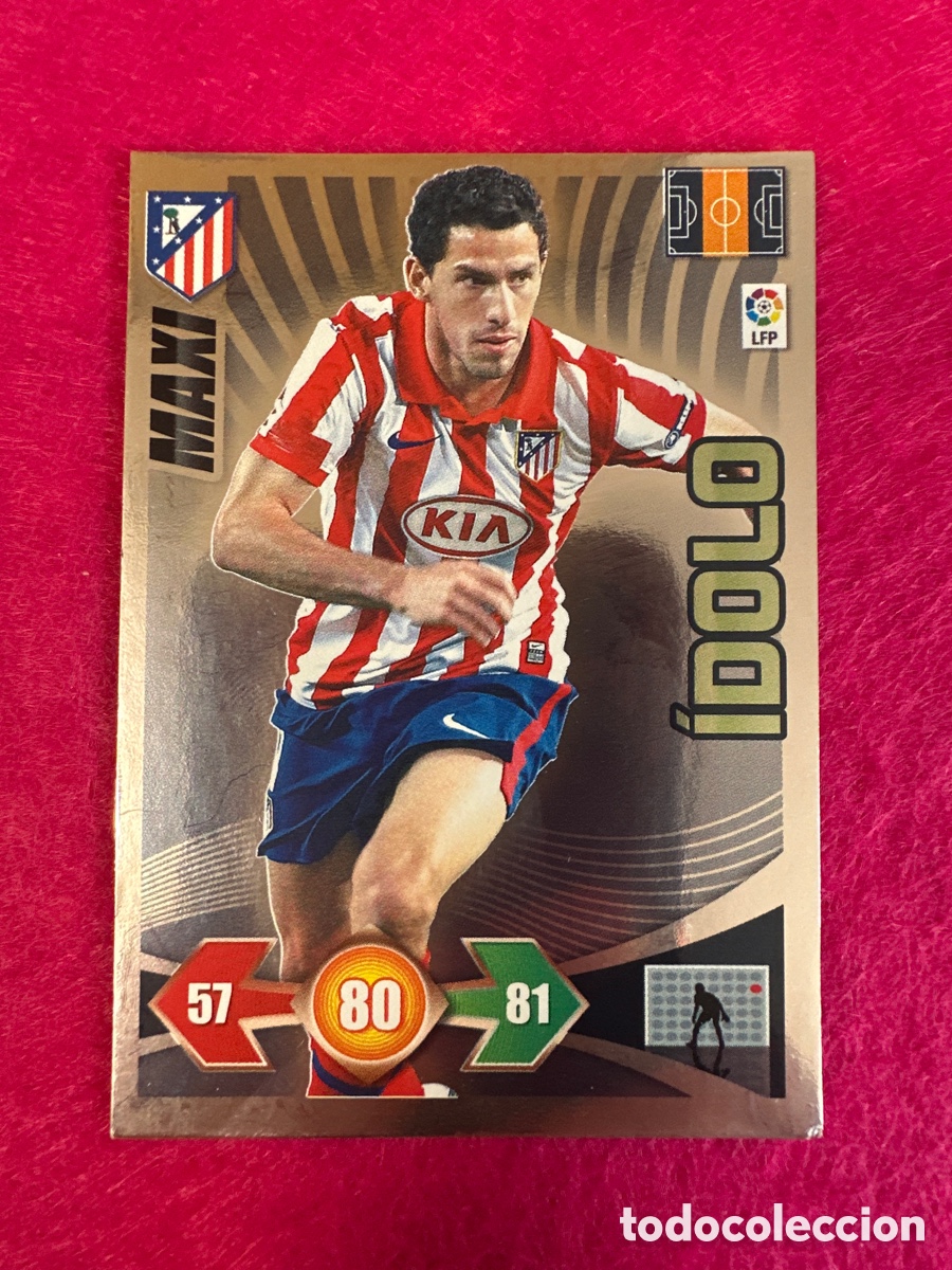 Cartes &agrave; collectionner de Football: MAXI (AT.MADRID) &Iacute;DOLO ADRENALYN LIGA 2009-2010 09 10 PANINI TRADING CARD