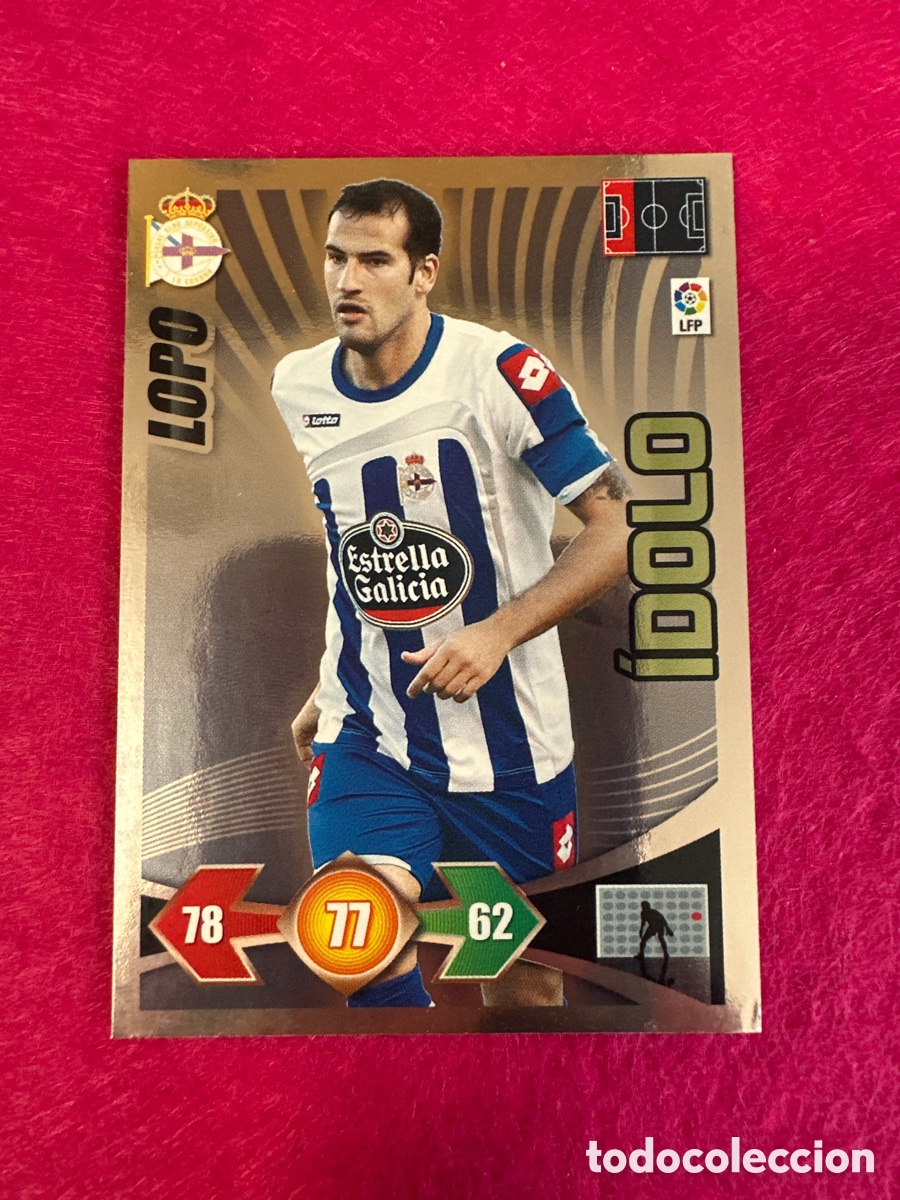 Cartes &agrave; collectionner de Football: LOPO (DEPORTIVO CORU&Ntilde;A) &Iacute;DOLO ADRENALYN LIGA 2009-2010 09 10 PANINI TRADING CARD