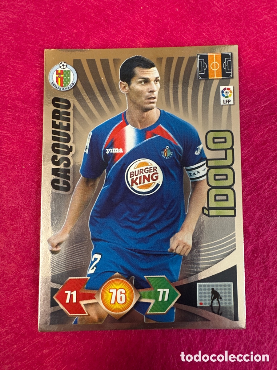 Football Stickers: CASQUERO (GETAFE) &Iacute;DOLO ADRENALYN LIGA 2009-2010 09 10 PANINI TRADING CARD