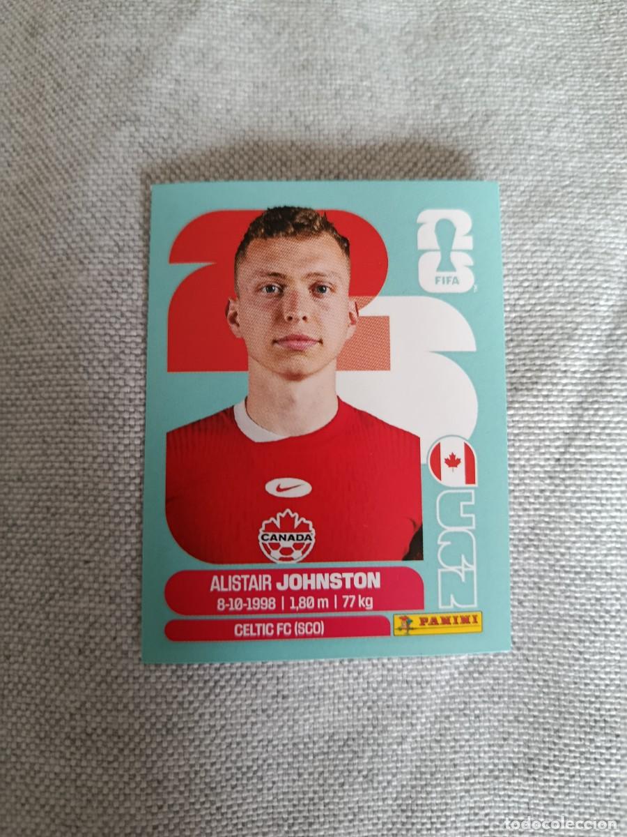 Cromos de F&uacute;tbol: Panini Mundial 2026 Estados Unidos-Mexico. 4- Johnston. Canad&aacute;. Nunca pegado.