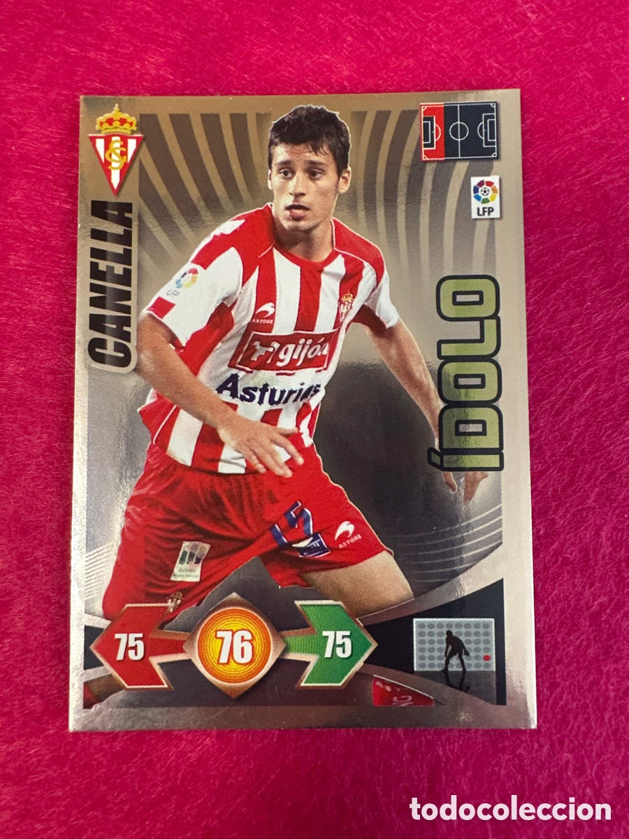 Cartes &agrave; collectionner de Football: CANELLA (SPORTING GIJON)) &Iacute;DOLO ADRENALYN LIGA 2009-2010 09 10 PANINI TRADING CARD