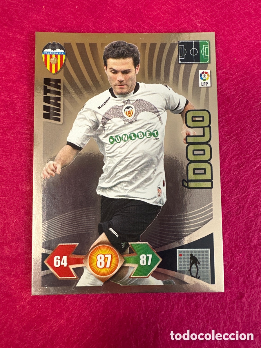 Cromos de Futebol: MATA (VALENCIA) &Iacute;DOLO ADRENALYN LIGA 2009-2010 09 10 PANINI TRADING CARD