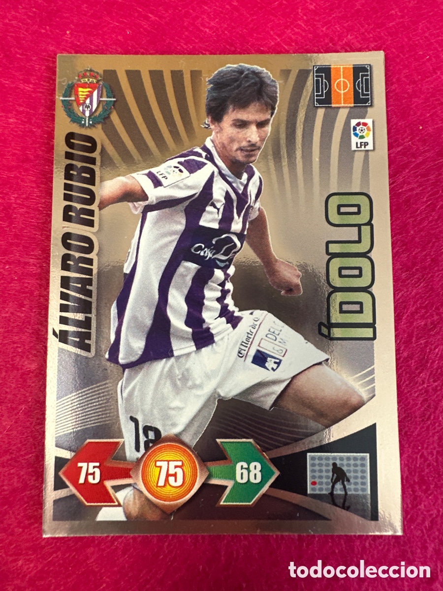 Cromos de Futebol: &Aacute;LVARO RUBIO (VALLADOLID) &Iacute;DOLO ADRENALYN LIGA 2009-2010 09 10 PANINI TRADING CARD