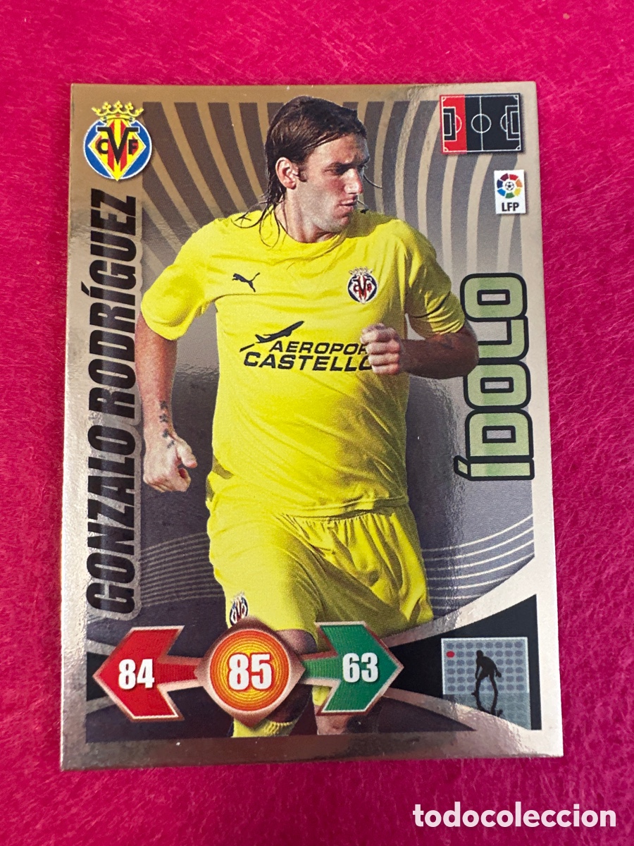 Cromos de Futebol: GONZALO RODR&Iacute;GUEZ (VILLARREAL) &Iacute;DOLO ADRENALYN LIGA 2009-2010 09 10 PANINI TRADING CARD