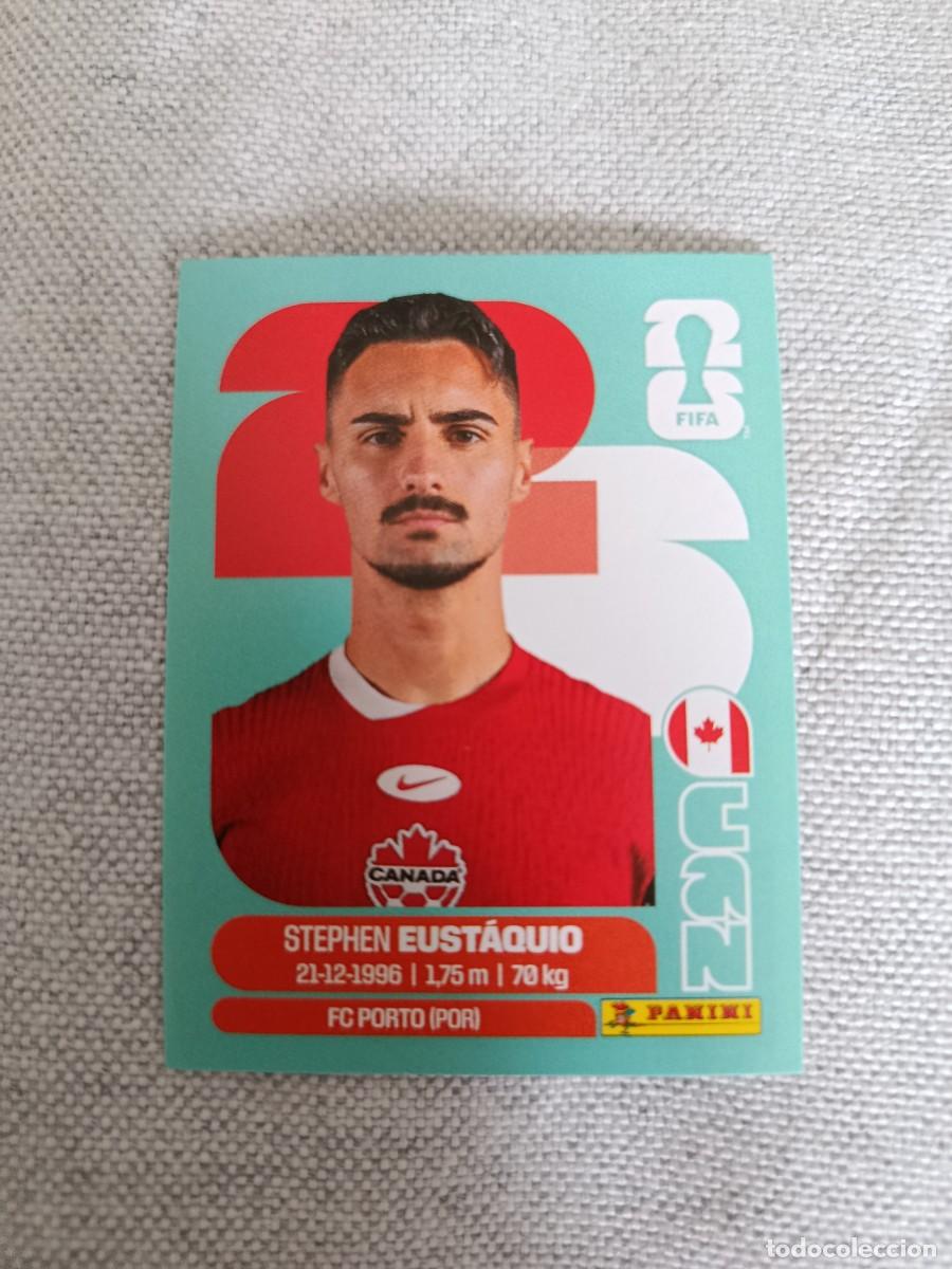 Cromos de F&uacute;tbol: Panini Mundial 2026 Estados Unidos-Mexico. 10- Eustaquio. Canad&aacute;. Nunca pegado.