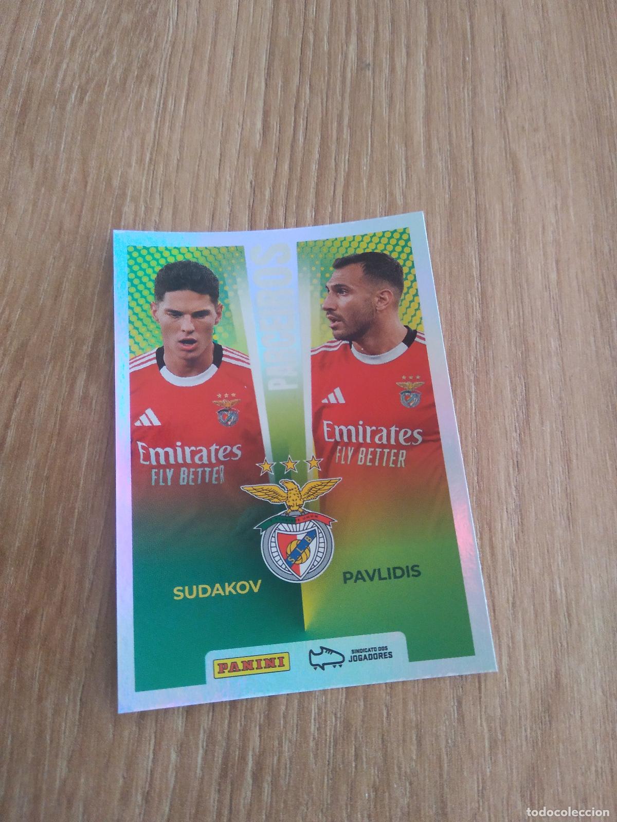 Cromos de Futebol: 418 SUDAKOV PAVLIDIS BENFICA CROMO FUTBOL PANINI PORTUGAL 25-26 FUTEBOL LIGA BETCLIC 2025-2026