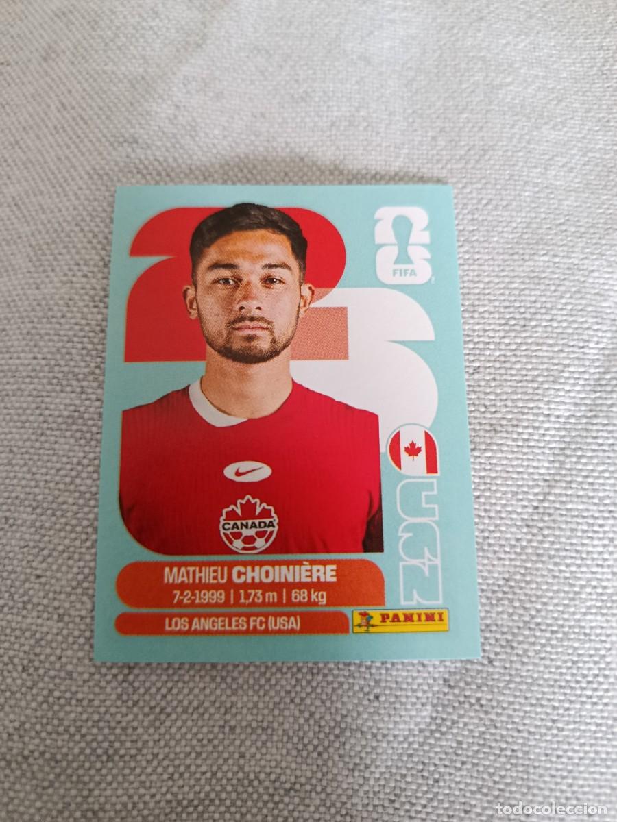 Fu&szlig;ball-Sticker: Panini Mundial 2026 Estados Unidos-Mexico. 15- Choiniere. Canad&aacute;. Nunca pegado.