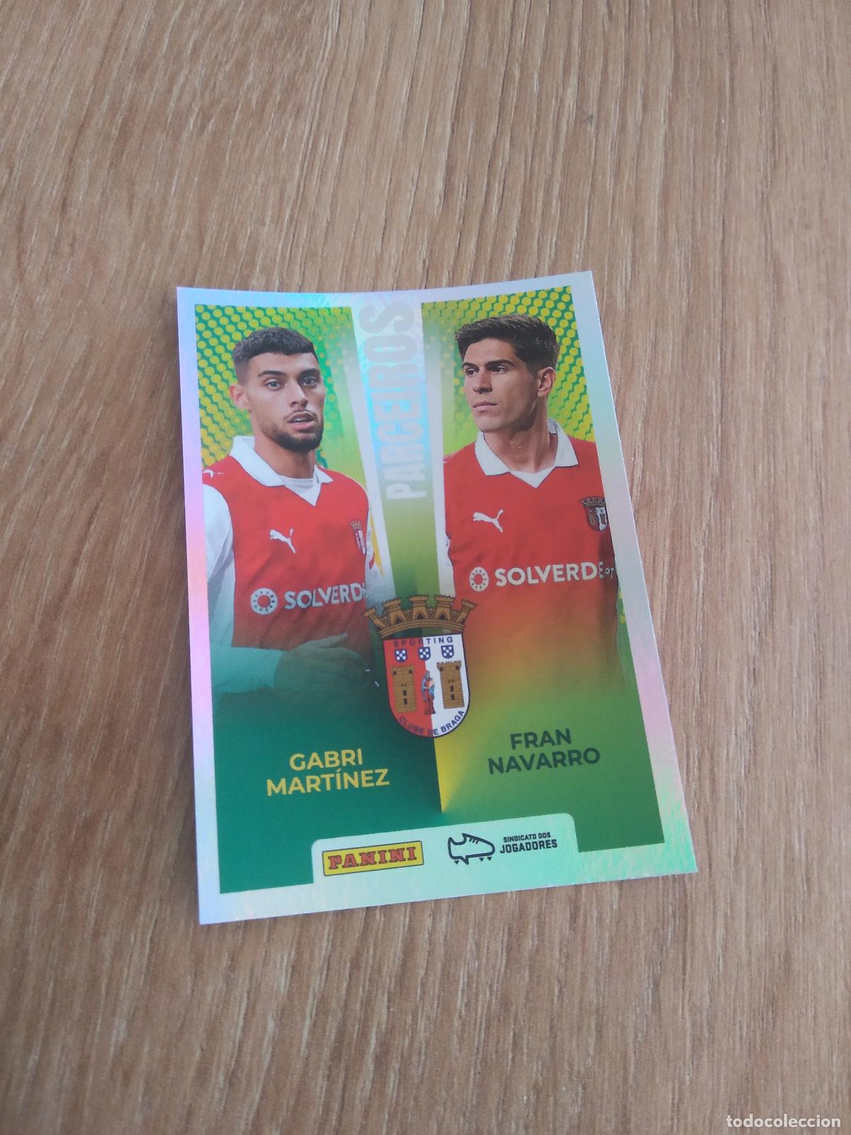 Cromos de F&uacute;tbol: 419 GABRI MARTINEZ FRAN NAVARRO CROMO FUTBOL PANINI PORTUGAL 25-26 FUTEBOL LIGA BETCLIC 2025-2026