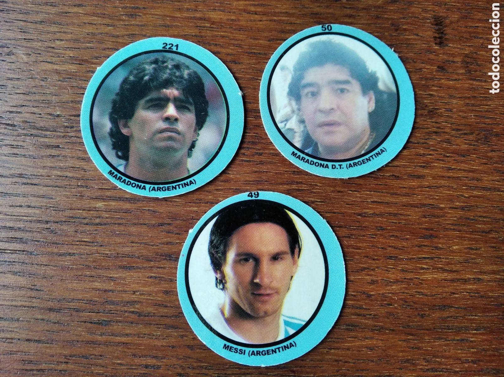Cromos de F&uacute;tbol: Messi y Maradona Mundial 2010
