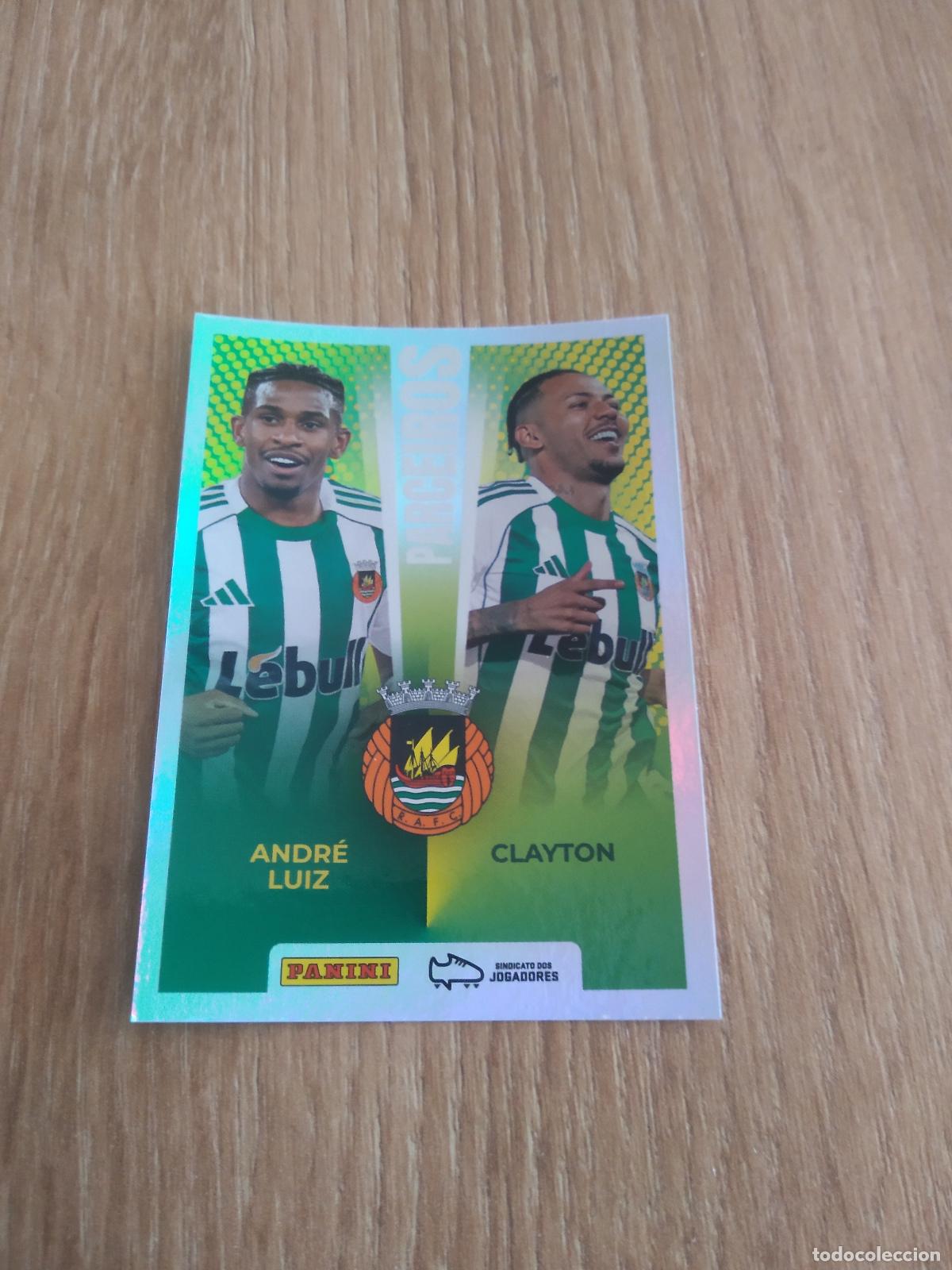 Cromos de F&uacute;tbol: 428 ANDRE LUIZ CLAYTON RIO AVE CROMO FUTBOL PANINI PORTUGAL 25-26 FUTEBOL LIGA BETCLIC 2025-2026