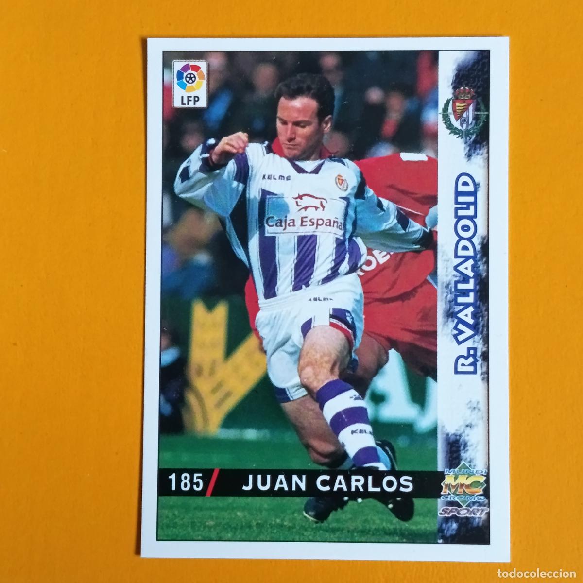 Fu&szlig;ball-Sticker: 185 JUAN CARLOS. REAL VALLADOLID. LAS FICHAS DE LA LIGA 98-99. MUNDICROMO