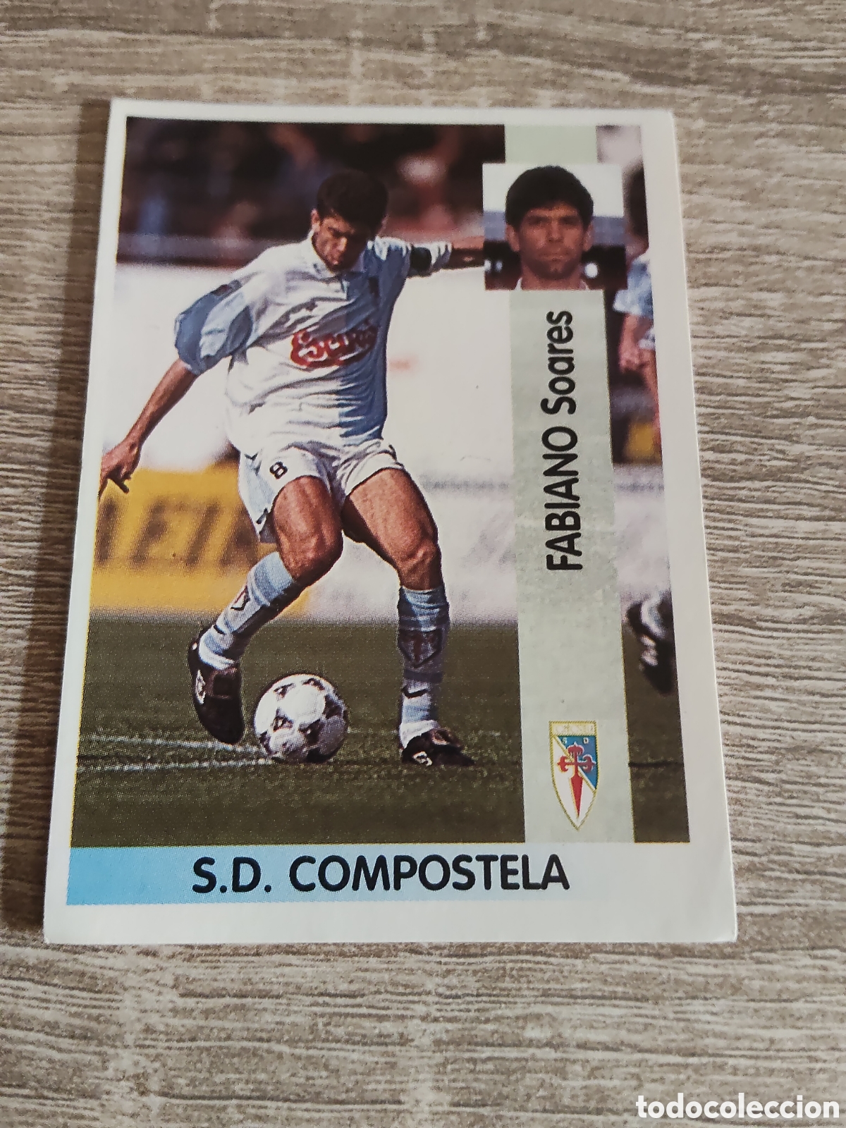 Fu&szlig;ball-Sticker: Panini liga 1996 1997 96 97 153 Fabiano Compostela
