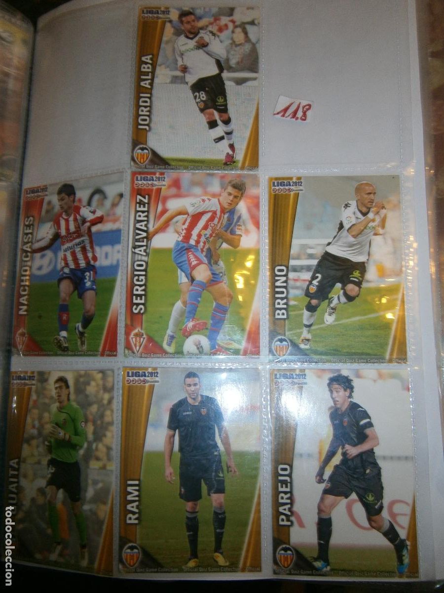 Cromos de F&uacute;tbol: LOTE DE CROMOS DE FUTBOL LIGA 2012